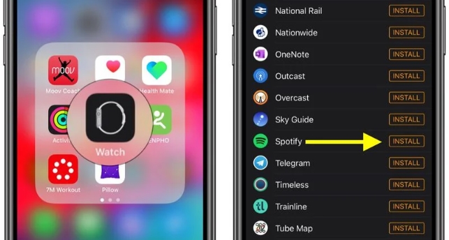 set up spotify on apple watch