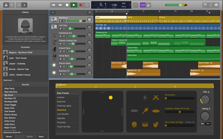 add music to garageband on mac