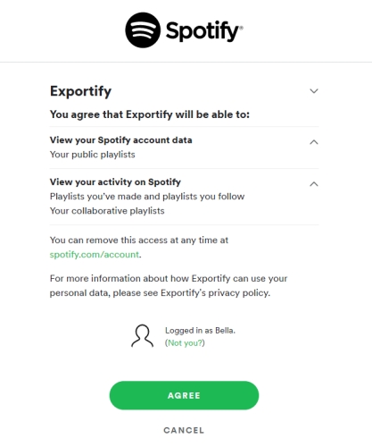 export spotify playlist to text