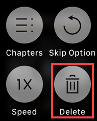 delete audiobooks on apple watch