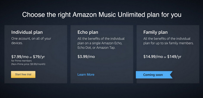 music unlimited price