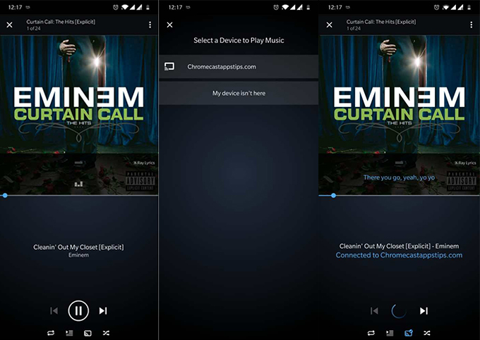 amazon music on chromecast