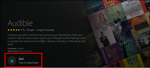 download audible on fire tv