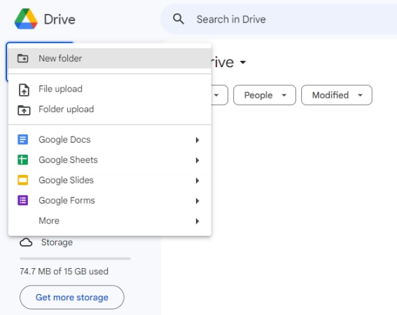 add music to google drive