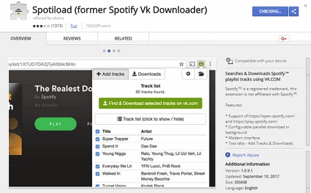 use spotiload vk downloader