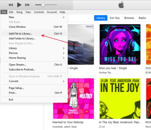 add local files to itunes