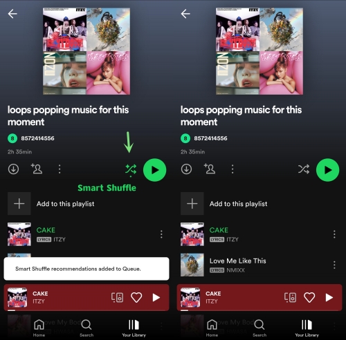 spotify smart shuffle