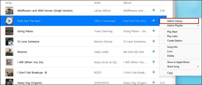 add songs to library itunes