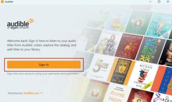 sign in on audiblesync