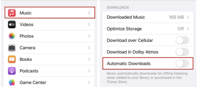 enable automatic downloads on iphone