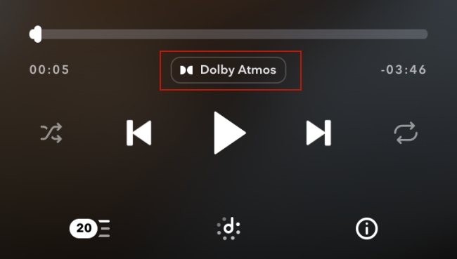 dolby atmos icon on tidal