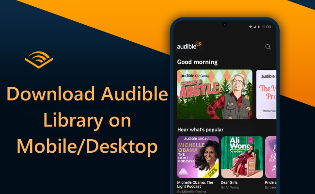 download audible library