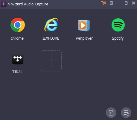 viwizard audio capture interface